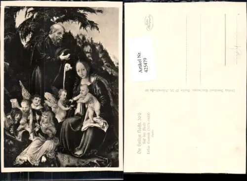 425479,Künstler Ak Lukas Cranach Die heilige Nacht Auf der Flucht Hl. Familie Religion