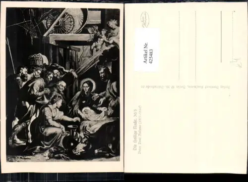 425483,Künstler Ak Peter Paul Rubens Die heilige Nacht Religion