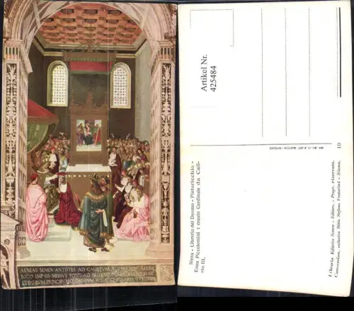 425484,Künstler Ak Siena Libreria del Duomo Pinturicchio Religion