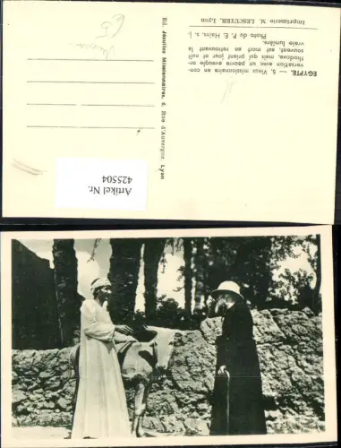 425504,Religion Mission Missionare Egypte Vieux Missionnaire en conversation Ägypten