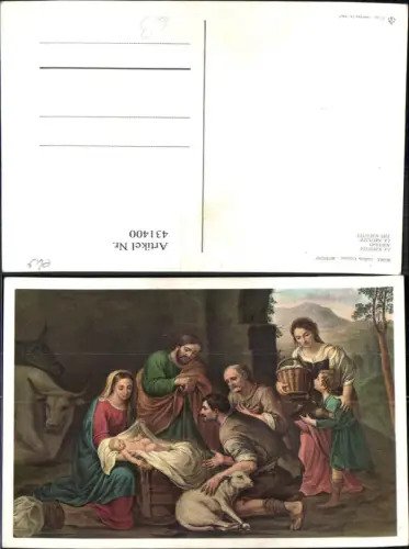 431400,Künstler Ak Murillo Navidad La Nativita Christi Geburt Religion