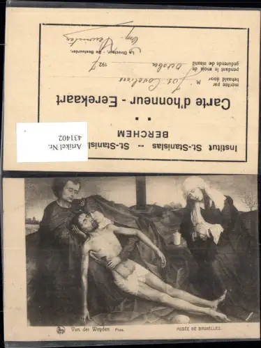 431402,Künstler Ak Van der Weyden Pieta Frauen Leichnam Jesus Trauer Religion