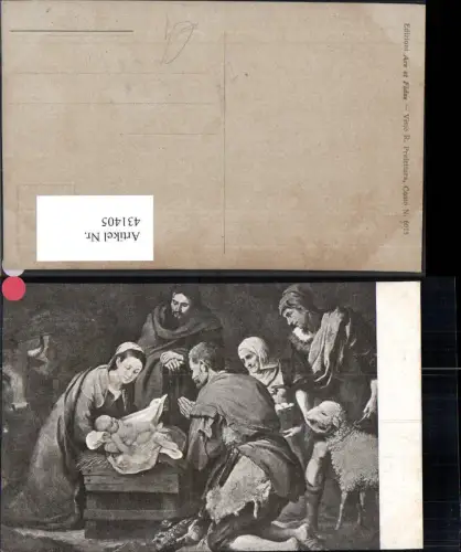 431405,Künstler Ak Christi Geburt Jesuskind Stall Bethlehem Religion