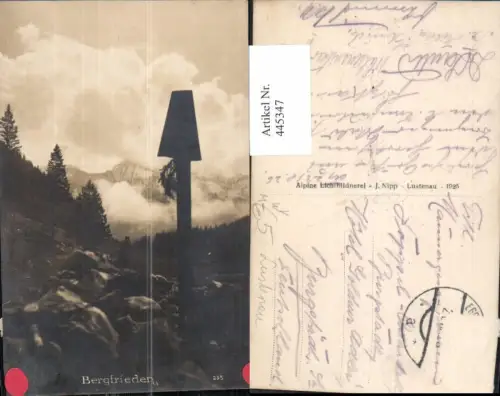 445347,Foto Ak Lustenau Bergfrieden Flurkreuz Kreuz Bildstock Religion