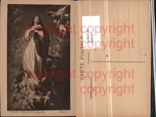460581,Künstler AK Murillo Vierge Immaculee Maria Engeln Religion