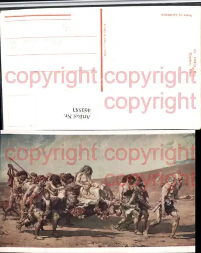 460583,Künstler AK Cormon Cain Kain und Abel Personen Trage