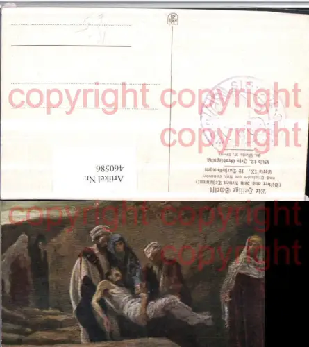460586,Künstler AK Rob. Leinweber Jesu Grablegung