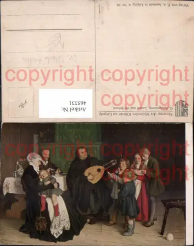 465331,Künstler Ak G. Spangenberg Luther u. d. Seinen Religion