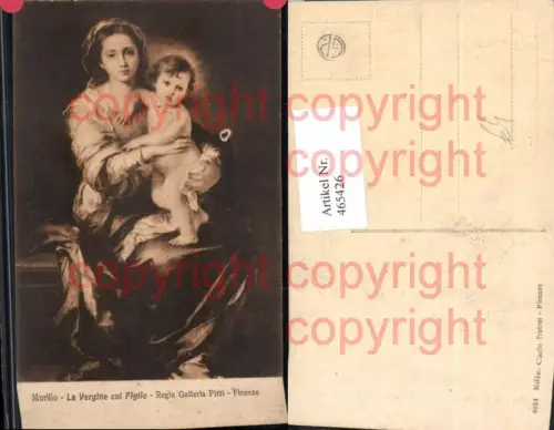 465426,Künstler Ak Murillo La Vergine col Figlio Maria Jesuskind Religion