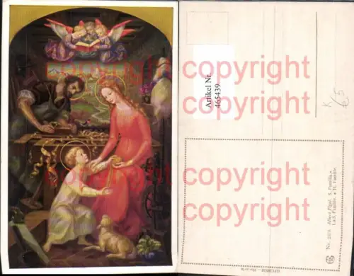 465439,Künstler Ak Albert Figel S. Familia Heilige Familie Religion