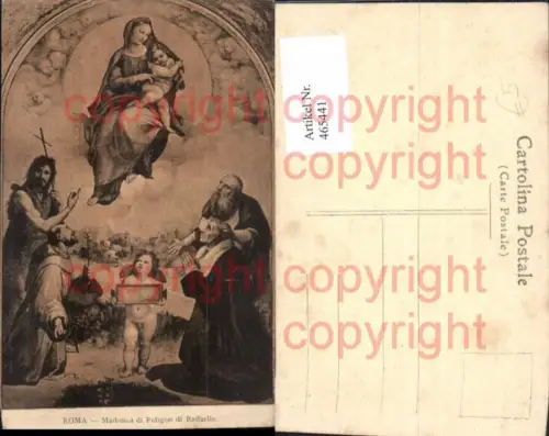 465441,Künstler Ak Madonna di Foligno di Raffaello Maria Jesuskind Religion