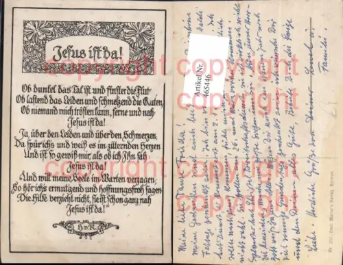 465446,Religion Jesus ist da Text