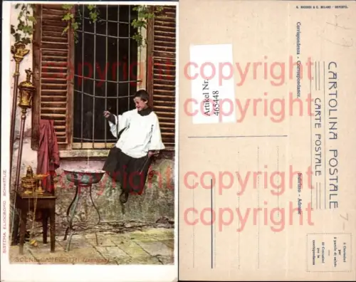 465448,Religion Scene Campestri Lombardia Bub Messdiener