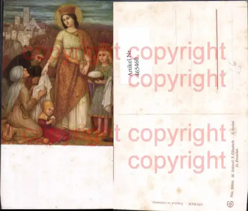 465460,Künstler Ak M. Schiestl S. Elisabeth Religion