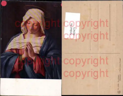 465471,Künstler Ak Sassoferrato Madonna Heiligenschein Religion