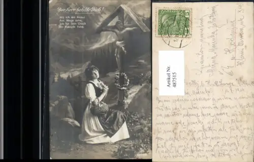 487515,Frau Gebet v. Marterl Bildstock Flurkreuz Spruch pub RPH SBW 6337/38
