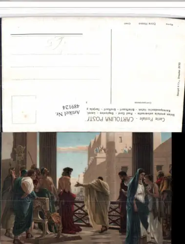 489124,Künstler AK Ciseri Ecce Homo Pontius Pilatus Religion pub Stengel e Co 29783
