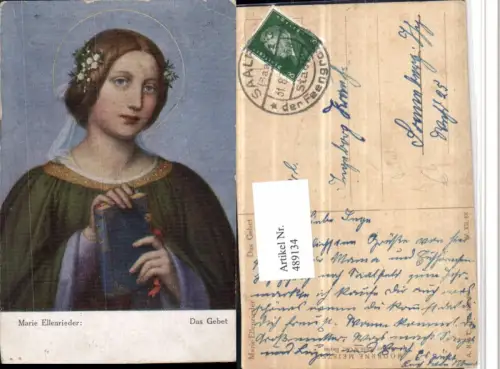 489134,Künstler AK Marie Ellenrieder Das Gebet Heilige Bibel Religion
