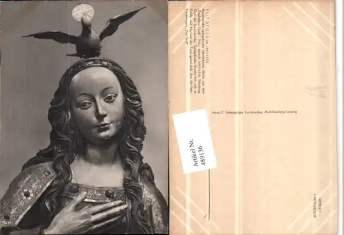 489136,Nürnberg Holzstatue Maria aus dem Englischen Gruß von Veit Stoss
