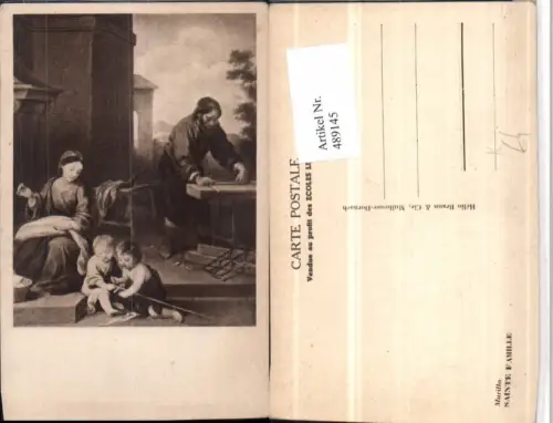 489145,Künstler AK Murillo Sainte Famille Heilige Familie Religion