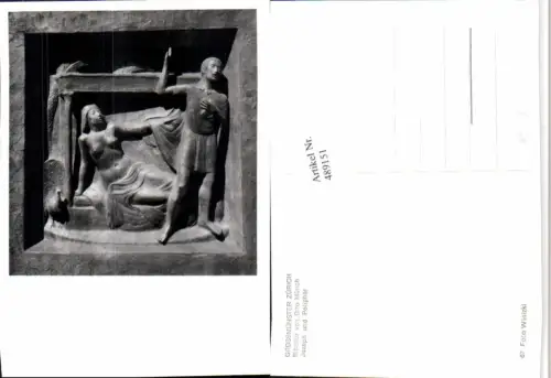 489151,Großmünster Zürich Bibeltür von Otto Münch Joseph u. Potiphar Relief