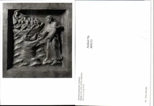 489155,Großmünster Zürich Bibeltür von Otto Münch Errettung Petri Relief