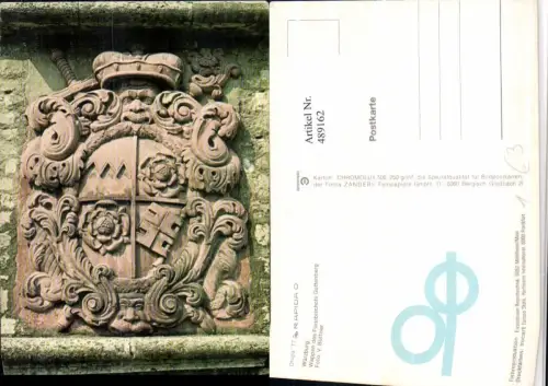 489162,Würzburg Wappen des Fürstbischofs Guttenberg Religion