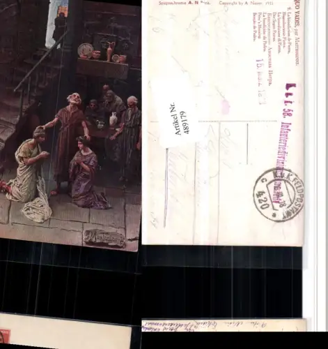 489179,Künstler AK Mastroianni Quo Vadis Segen Petrus Religion