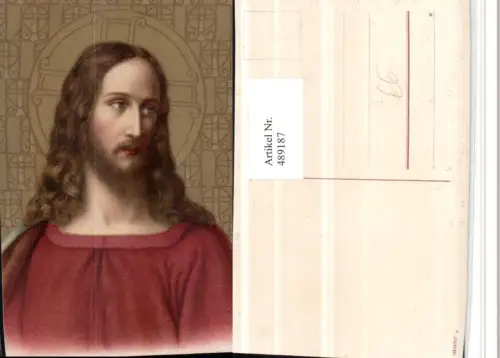 489187,Künstler Litho Jesus Christus Portrait Religion