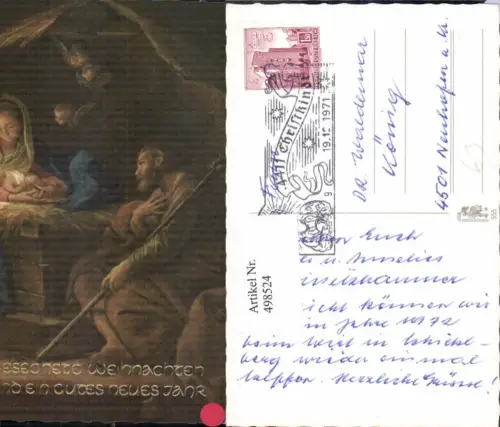 498524,Künstler Ak Maria Josef Jesuskind Religion