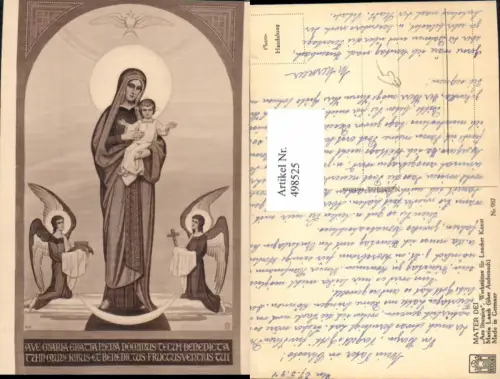 498525,Künstler Ak Ave Maria Jesuskind Engel Religion
