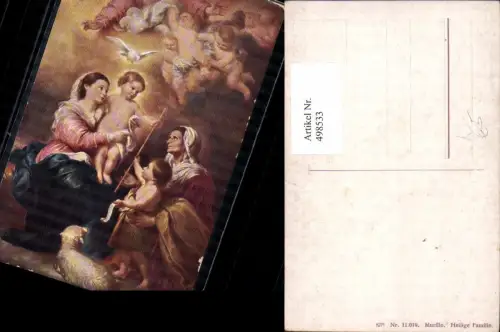 498533,Künstler Ak Murillo Heilige Familie Religion