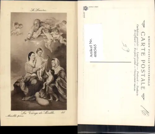 498565,Künstler Ak Murillo La Vierge de Seville Jungfrau Religion
