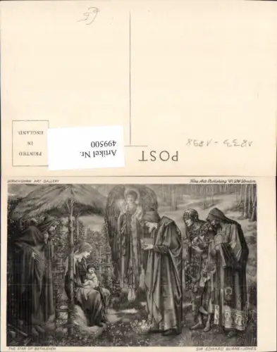 499500,Künstler Ak Sir Edward Burne-Jones The Star of Bethlehem Religion