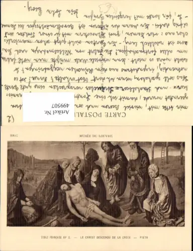 499507,Künstler Ak Pieta Le Christ Descendu de la Croix Jesus Religion