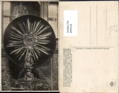 499528,Religion Praha Prag Loreta Monstranz