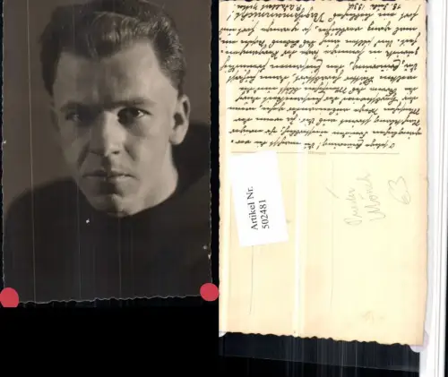 502481,Foto AK 1934 Priester Mönch Mann Portrait