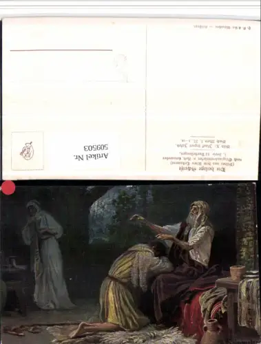 509503,Künstler AK Robert Leinweber Isaak segnet Jakob