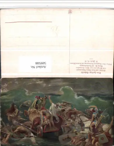 509508,Künstler AK Robert Leinweber Der Ägypter Untergang im Roten Meere