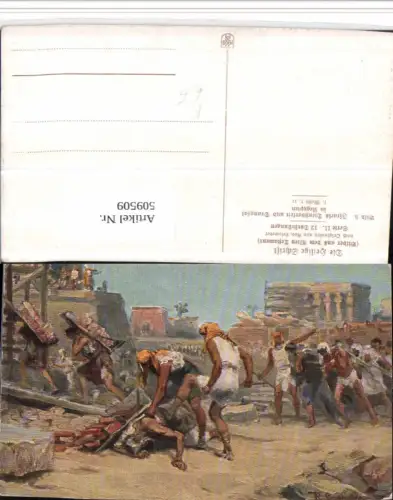 509509,Künstler AK Robert Leinweber Israels Dienstbarkeit und Drangsal in Ägypten