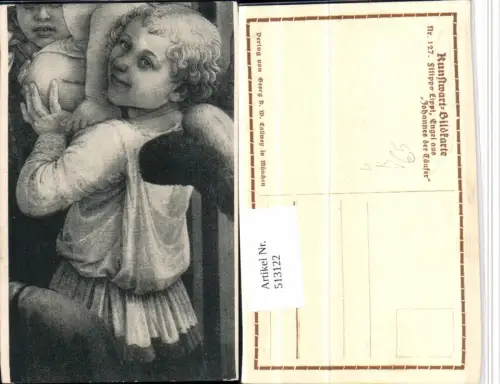 513122,Künstler AK Filippo Lippi Engel aus Johannes der Täufer pub Kunstwart