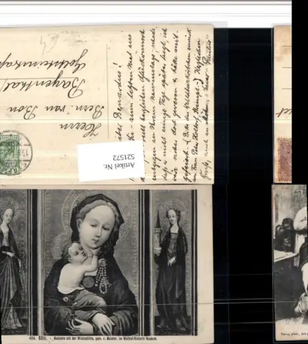 521572,Köln Madonna m. Wickenblüte Heilige Jesuskind