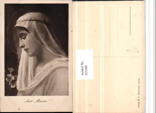 521580,Ave Maria Heilige Portrait Religion