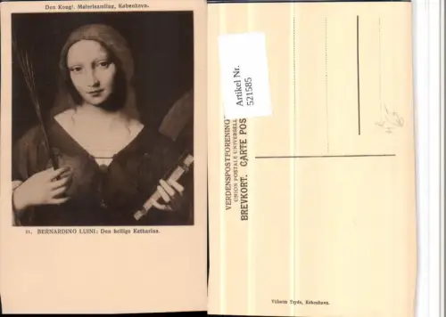 521585,Künstler AK Bernardino Luini Den hellige Heilige Katharina Portrait