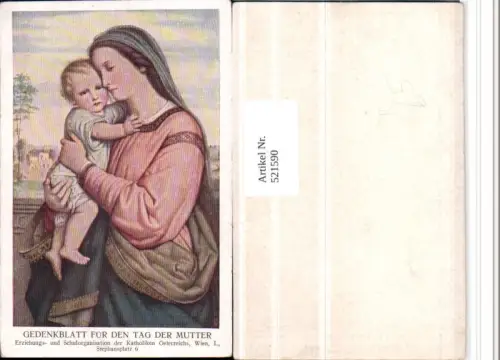 521590,Künstler AK Heilige Maria m. Jesuskind Religion