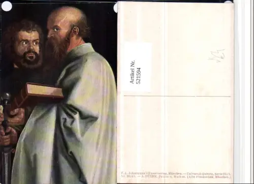 521594,Künstler AK A. Dürer Paulus u. Markus Heilige pub Ackermann 2024b