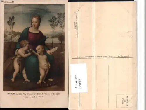 521613,Künstler AK Raffaello Sanzio Madonna del Cardellino Maria Jesuskind