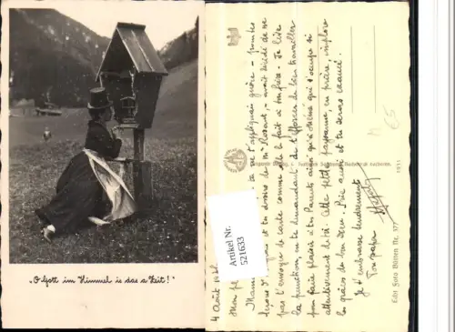 521633,Frau Tracht Wegkreuz Flurkreuz Marterl