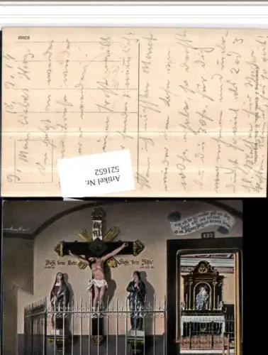 521652,Altötting Kreuzigungsgruppe Kruzifix m. 7-Schmerzen-Kapelle
