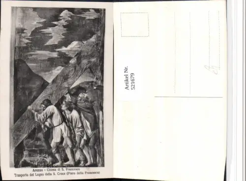 521679,Künstler AK Bibelillustration Trasporto del Legno della S. Croce Kreuzgang